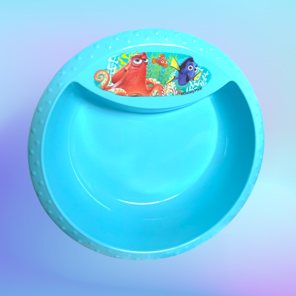 Disney Finding Dori Kids 4 Piece Meal Set BPA FREE Plastic Plate Bowl Flatware - Picture 4 of 8